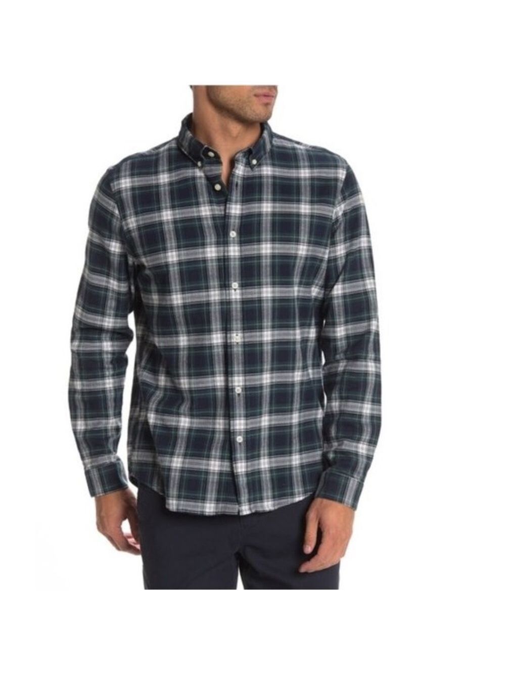 Slate & Stone Plaid Print Trim Fit Shirt